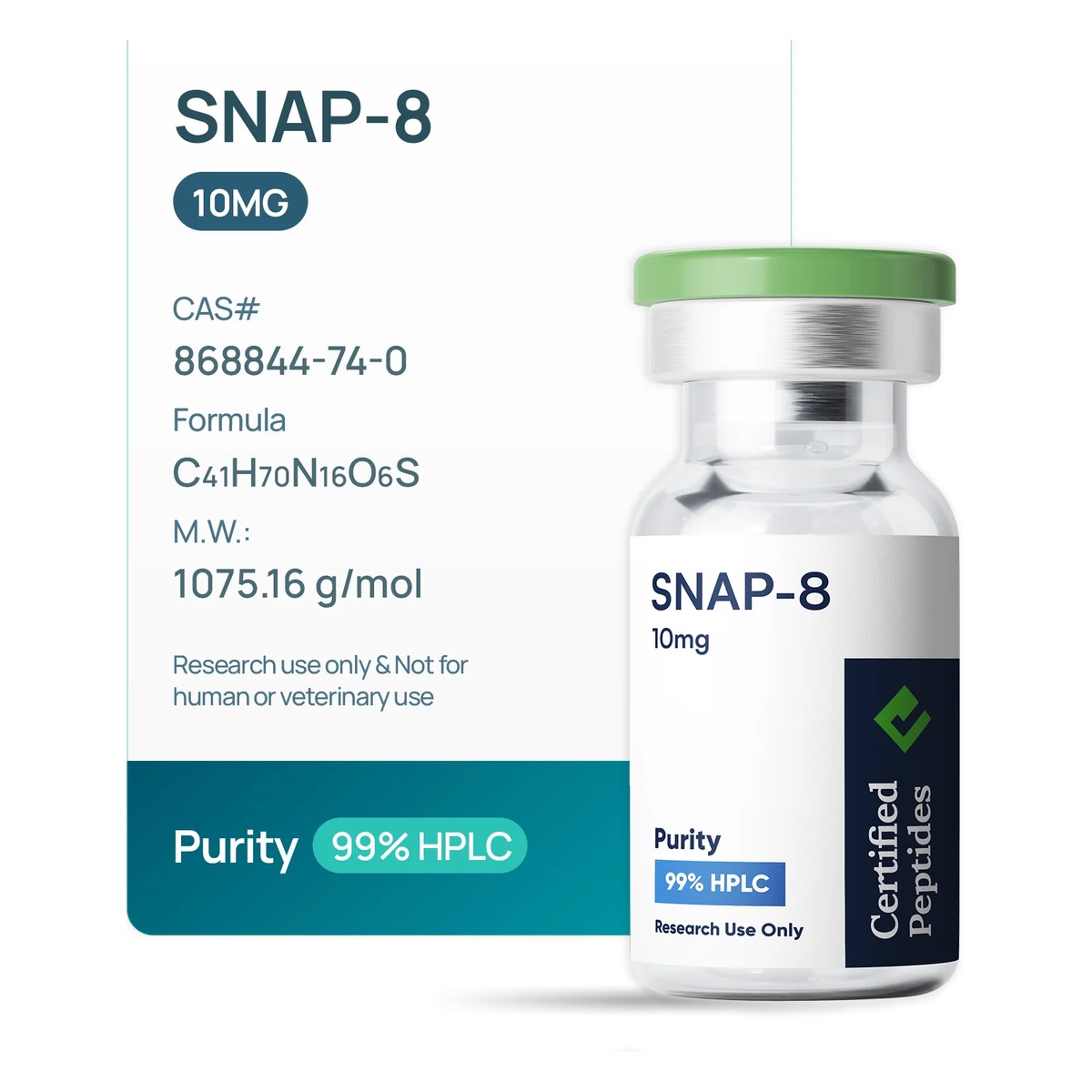 SNAP-8 10mg sealed vial
